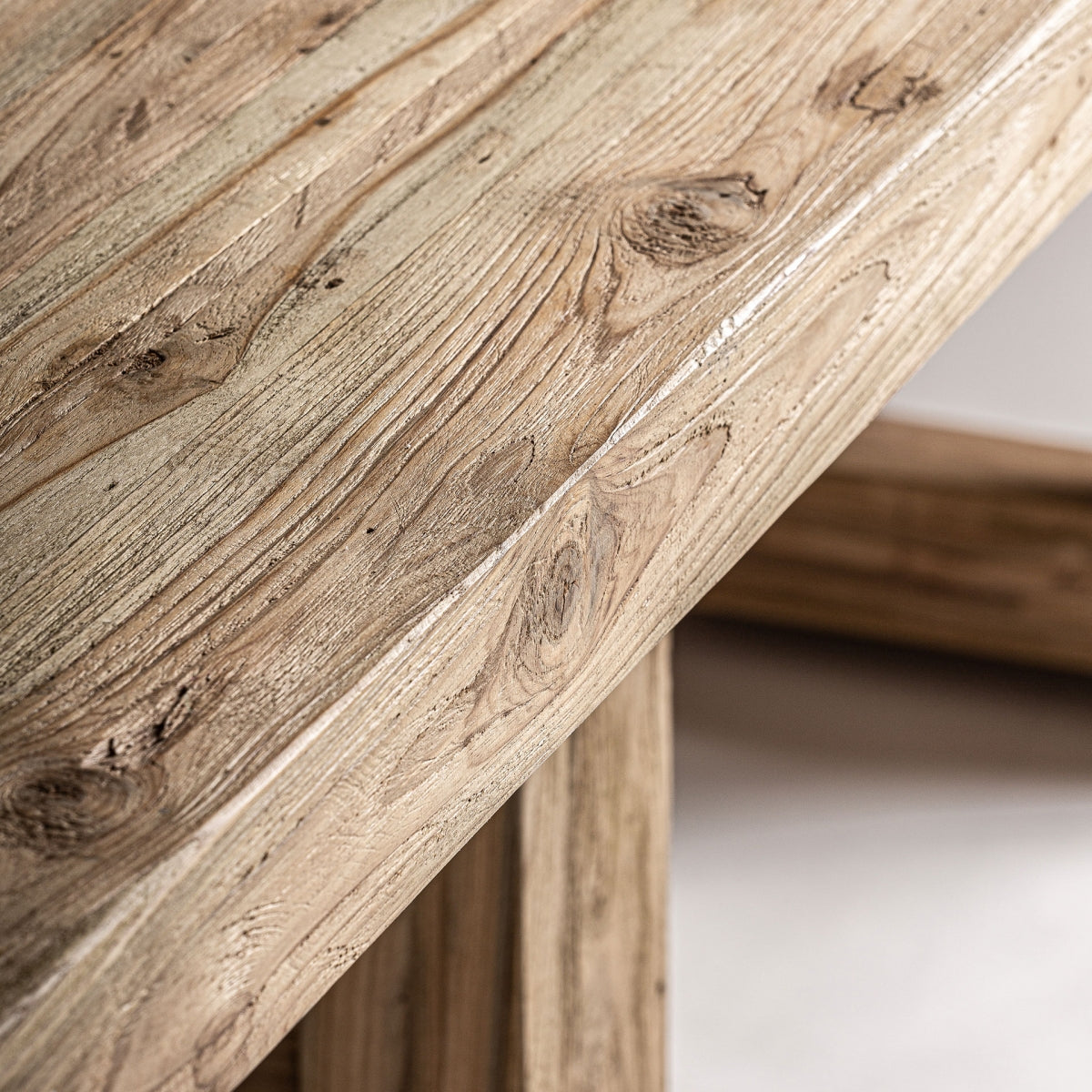 MESA COMEDOR PIEZA ÚNICA MADERA TEca RESTAURADA 400CM.