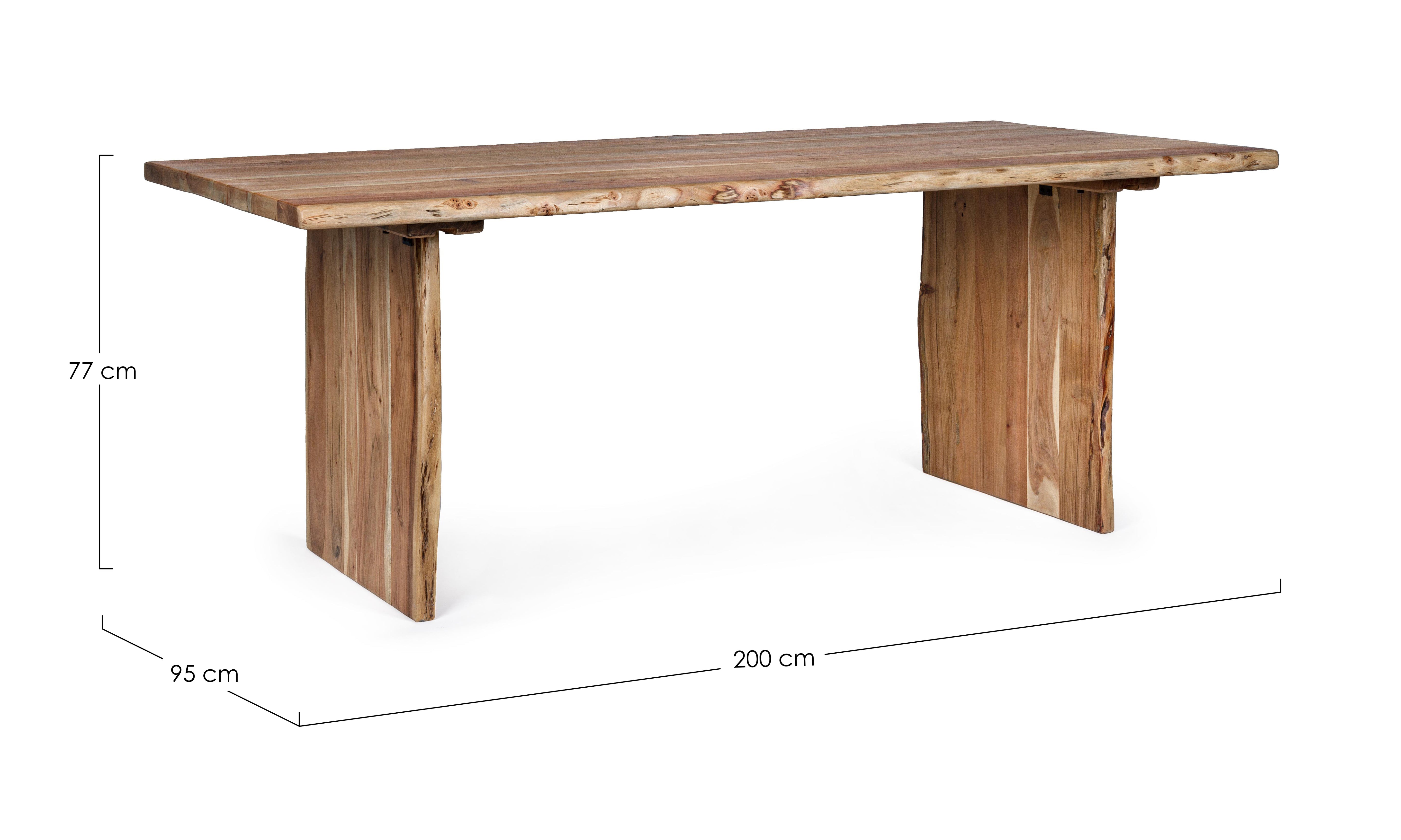 Mesa comedor madera acacia.