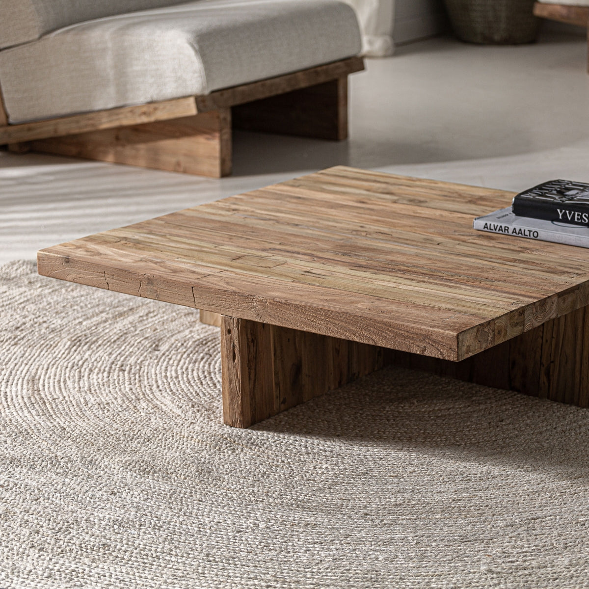 MESA DE CENTRO MADERA DE TEca OUTDOOR