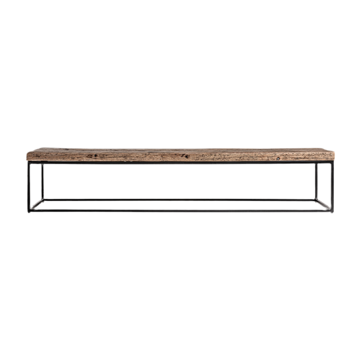 MESA DE CENTRO MADERA RECUPERADA / HIERRO