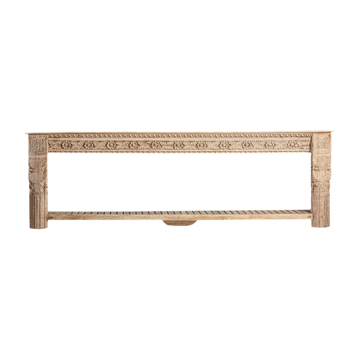 CONSOLA MADERA TEca PIEZA ÚNICA