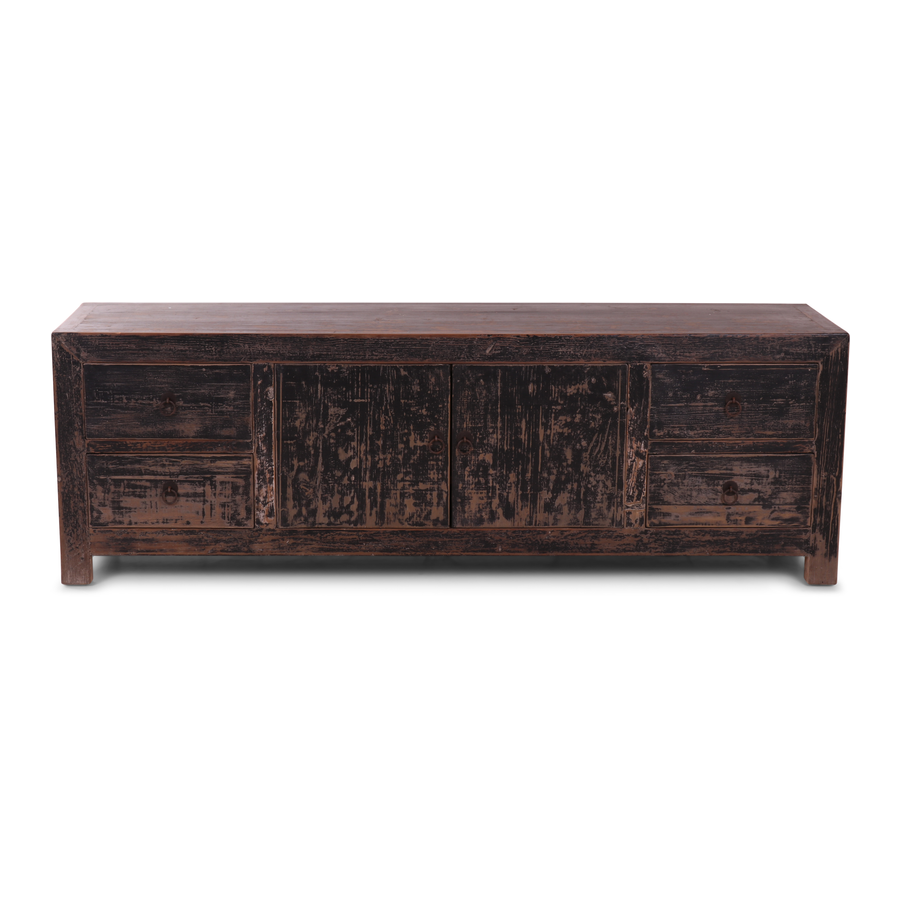 Mueble TV de Madera Maciza Envejecida