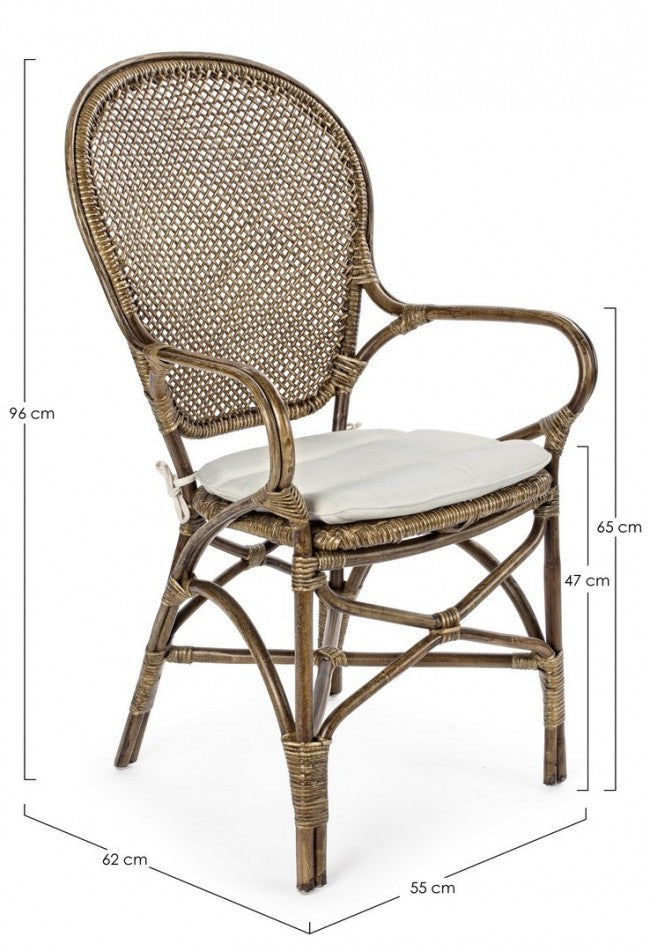 Silla en ratán