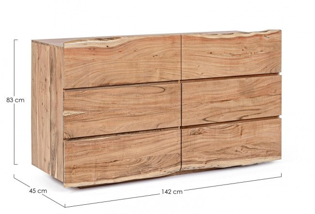 CÓMODA MADERA DE ACACIA