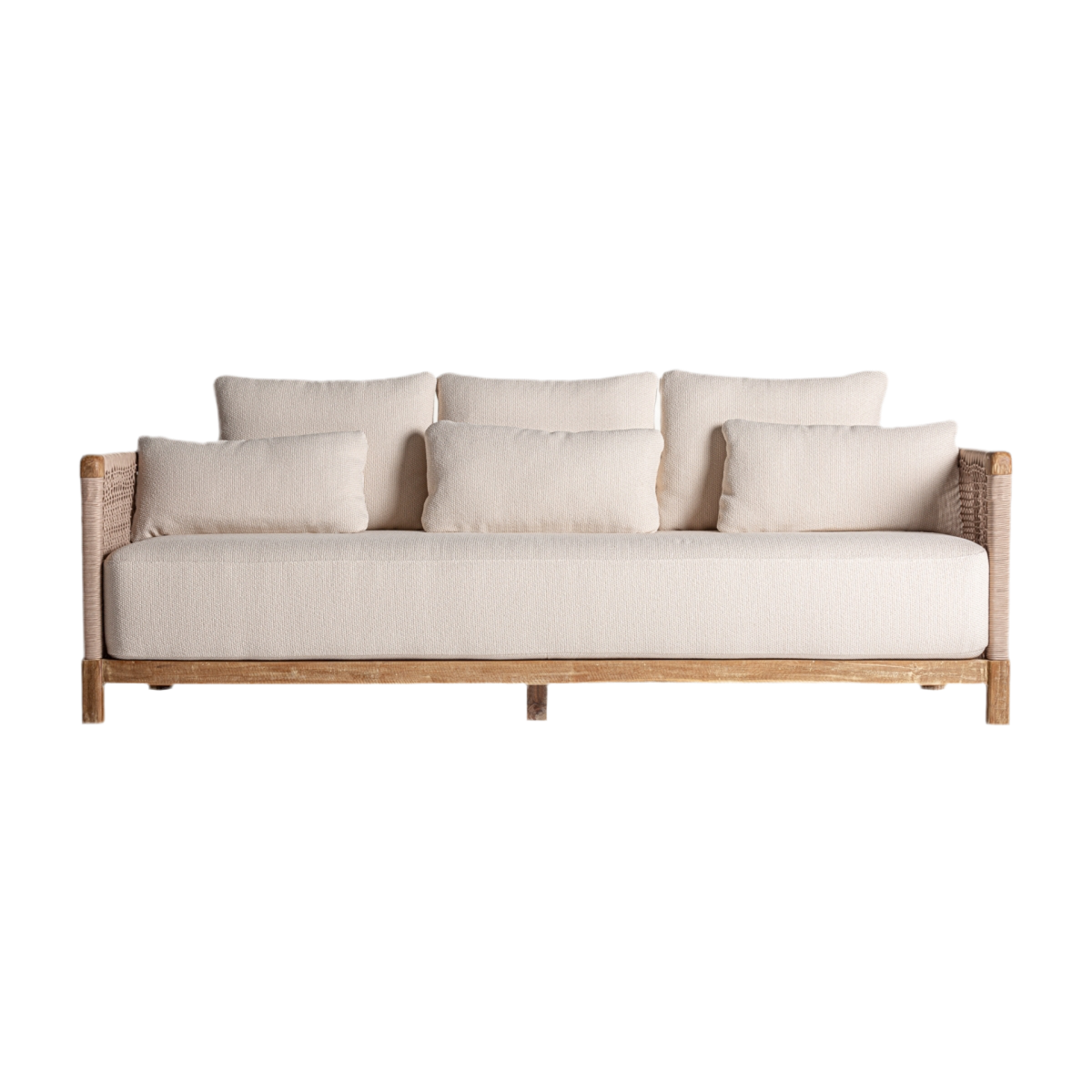 SOFÁ madera de teca / tejido