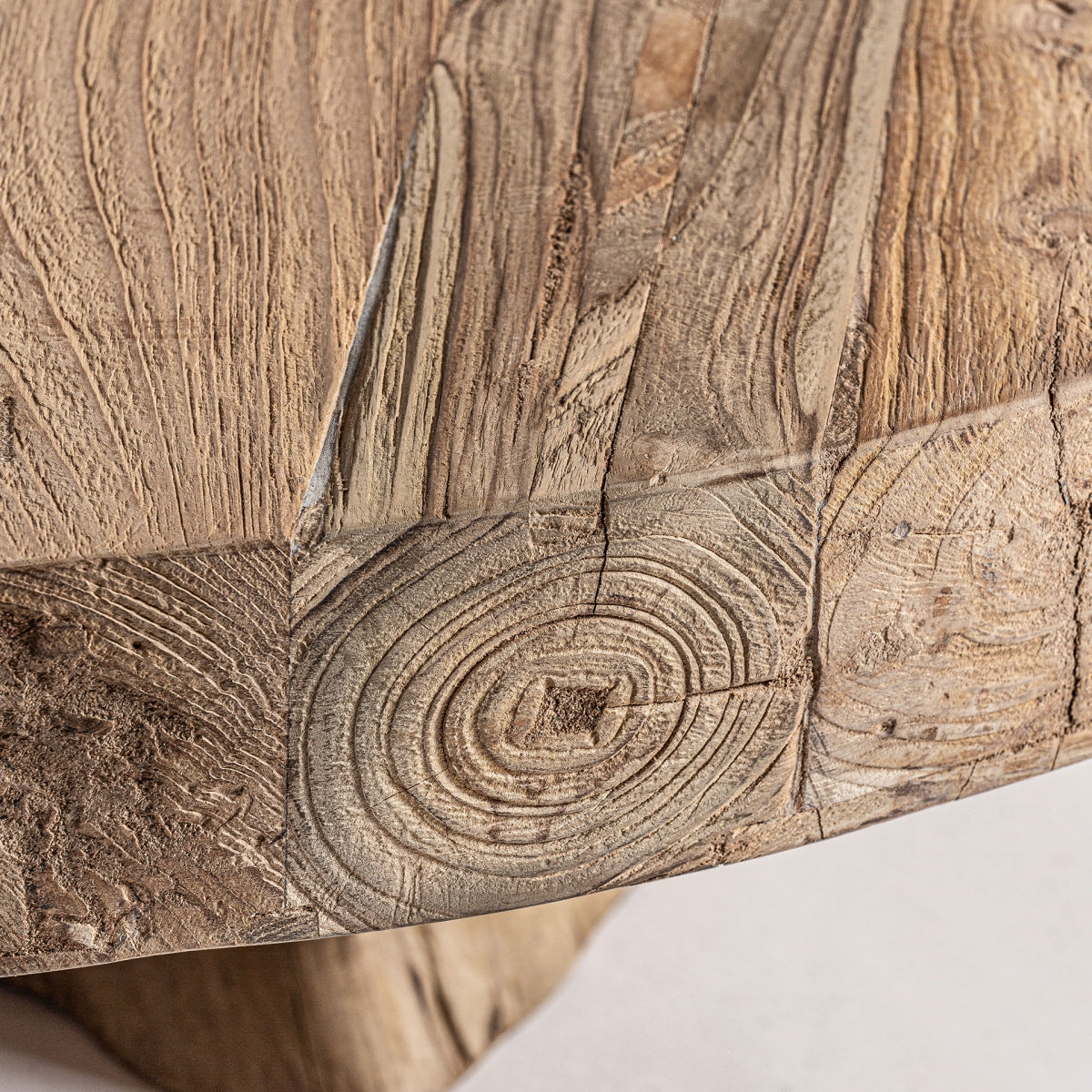 MESA DE CENTRO MADERA DE TEca RESTAURADA OUTDOOR