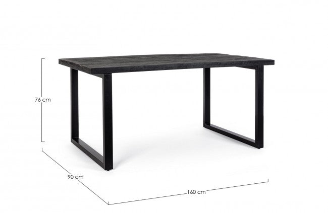 Mesa comedor madera de mango / acero 160cm