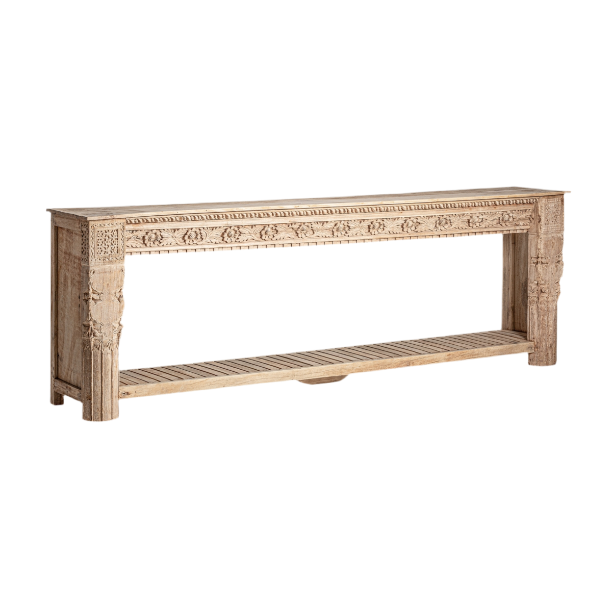CONSOLA MADERA TEca PIEZA ÚNICA