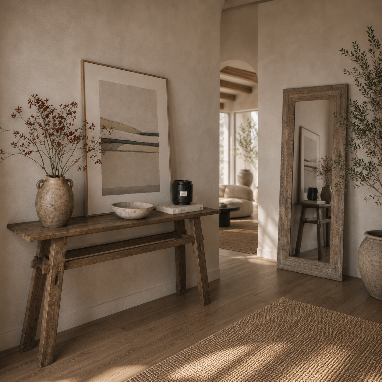 Recibidor Sabi - ambiente completo