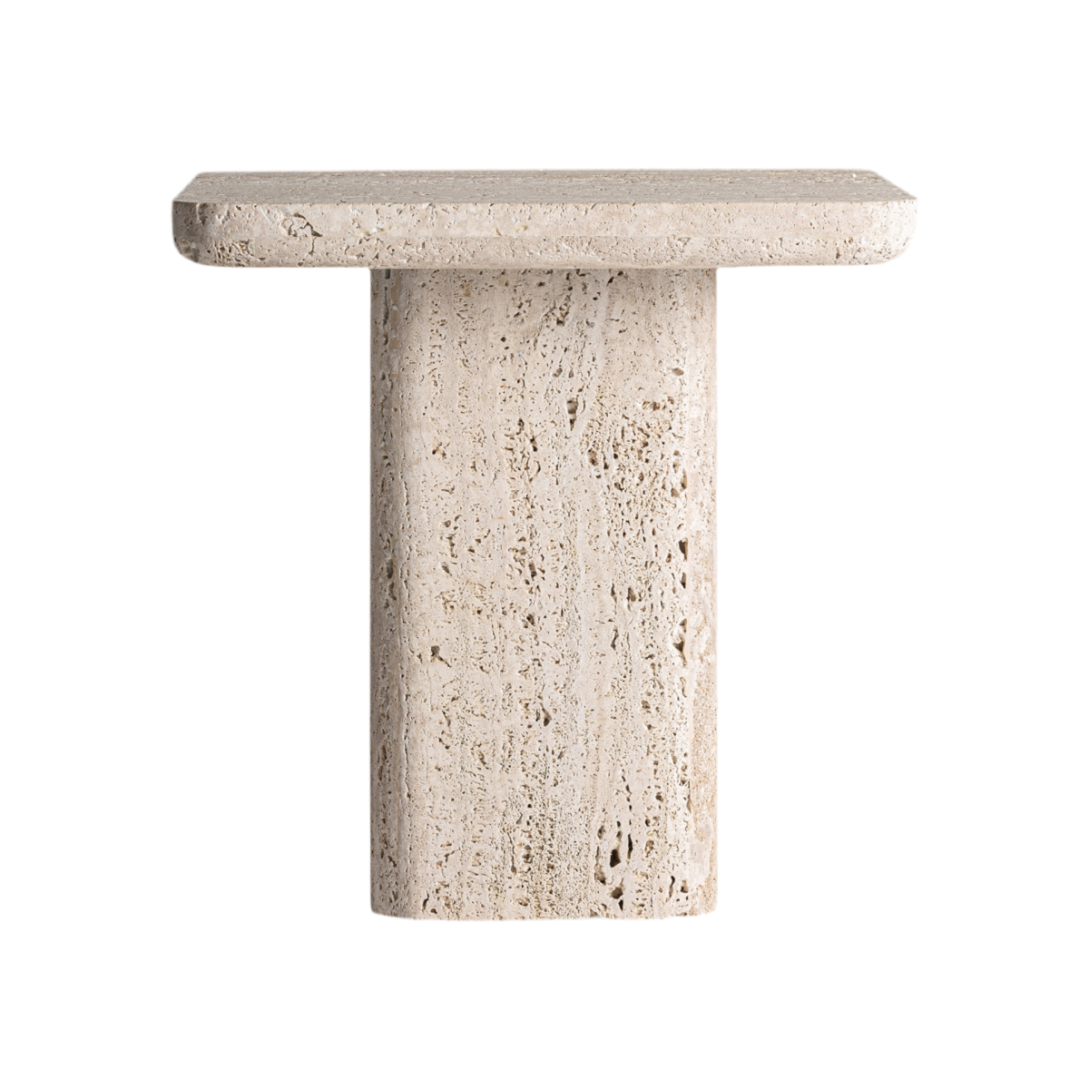 MESA AUXILIAR MÁRMOL TRAVERTINO