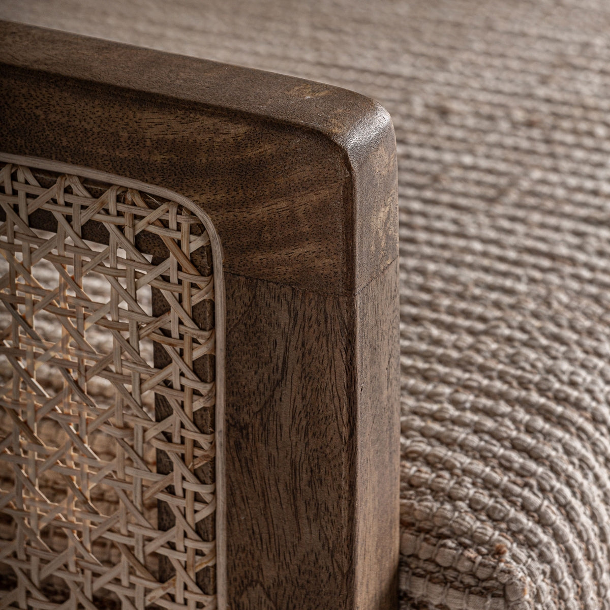 SILLa madera de mango / cannage / tejido