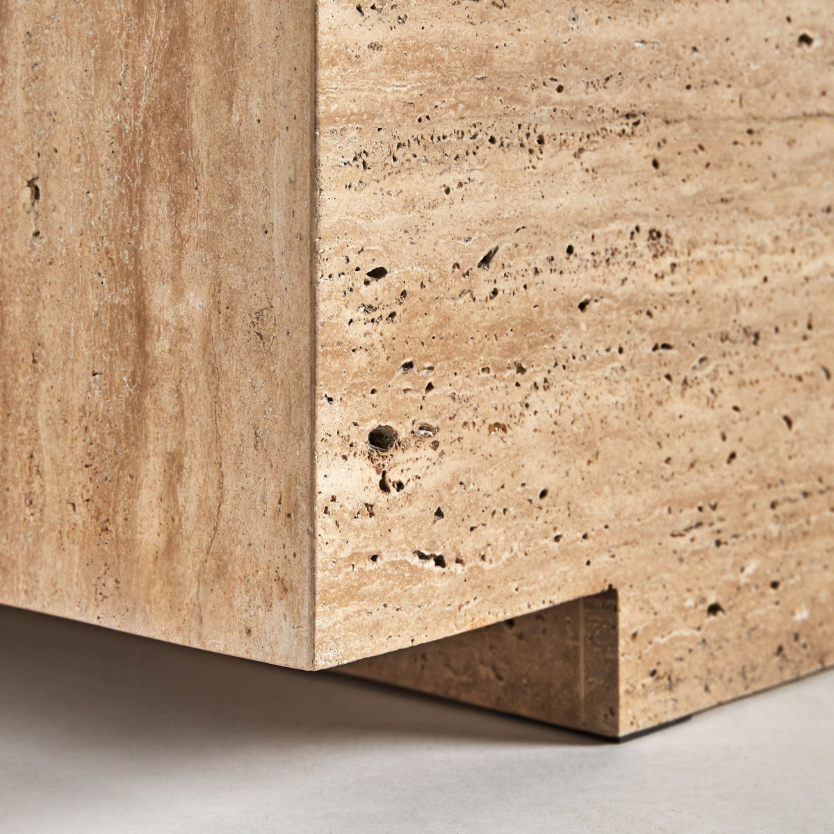 MESA DE CENTRO MÁRMOL TRAVERTINO