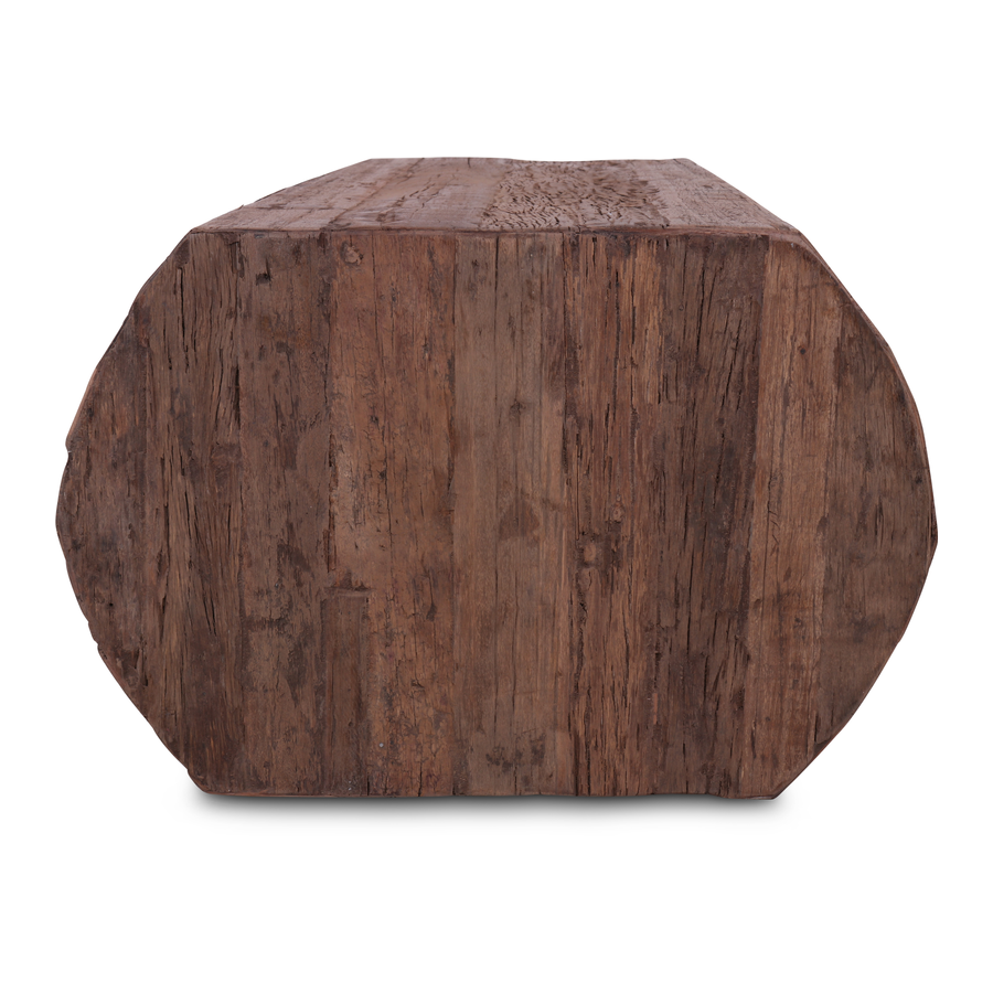 Mesa de Centro de Madera Maciza Tipo Tronco