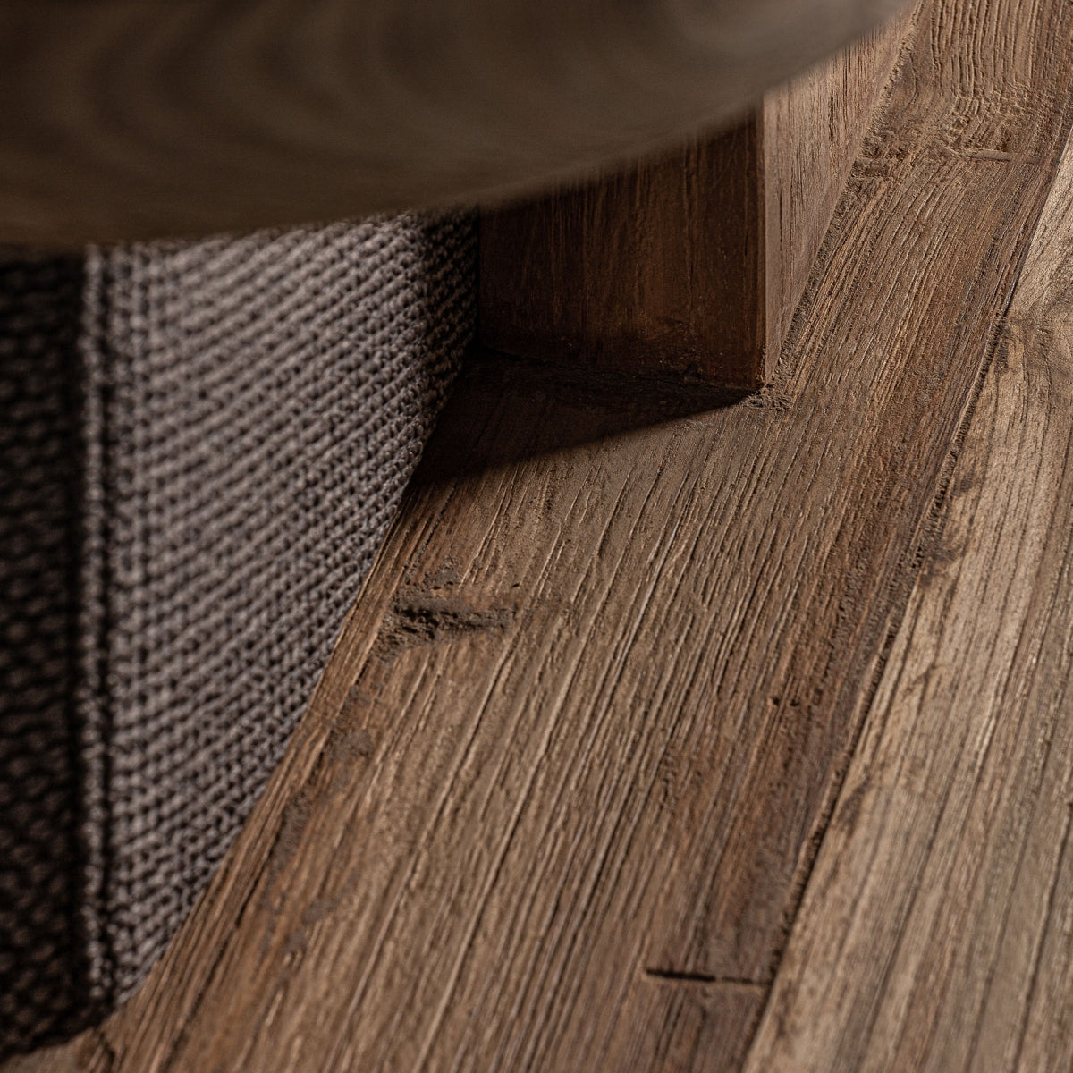 SOFÁ madera de teca / tejido