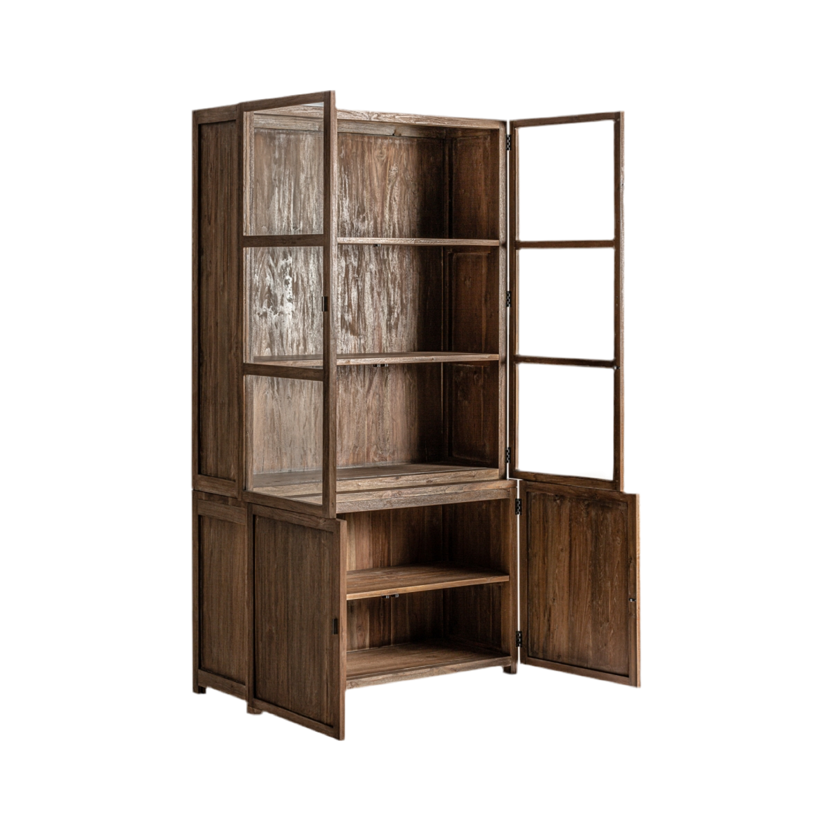 VITRINA MADERA DE TEca RECUPERADA