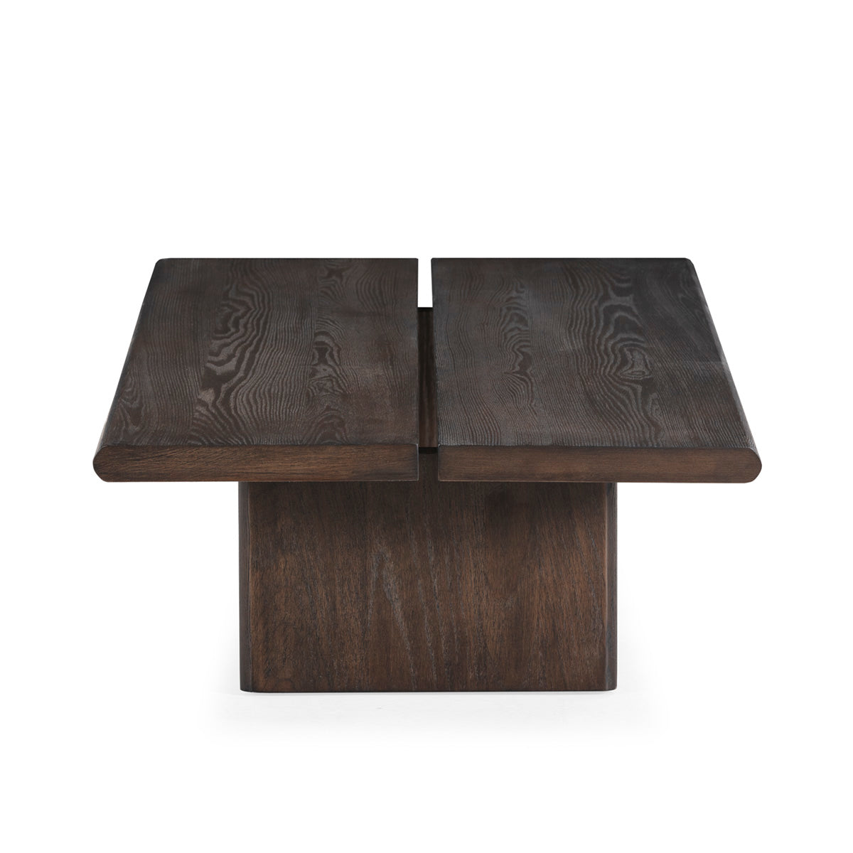 Mesa de Centro de Madera de Fresno Ahumado