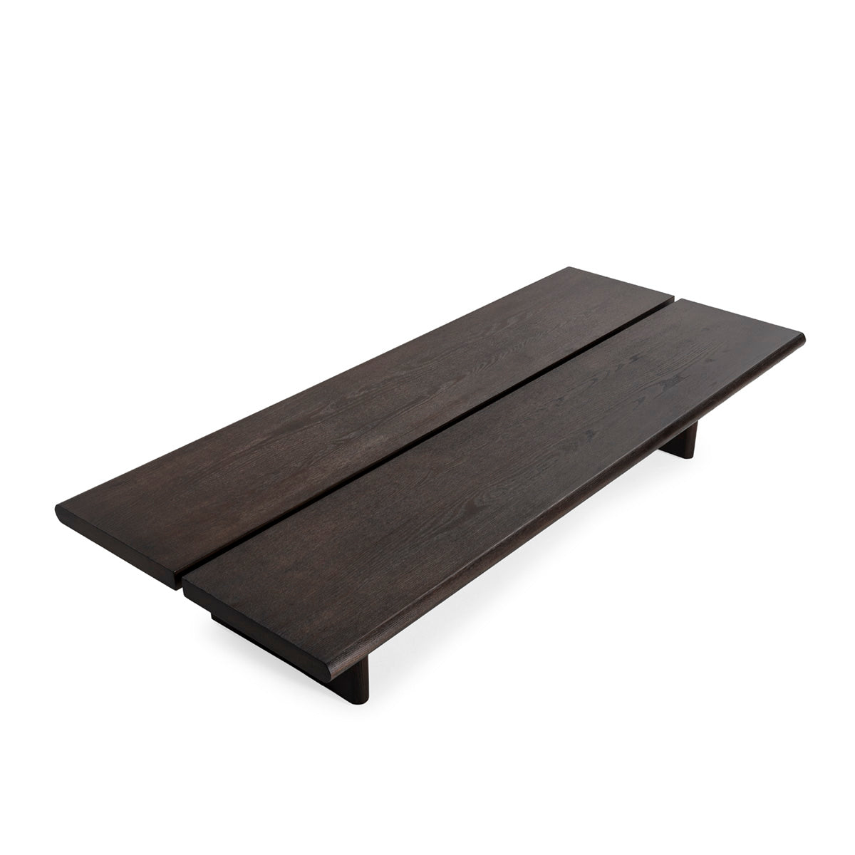 Mesa de Centro de Madera de Fresno Ahumado