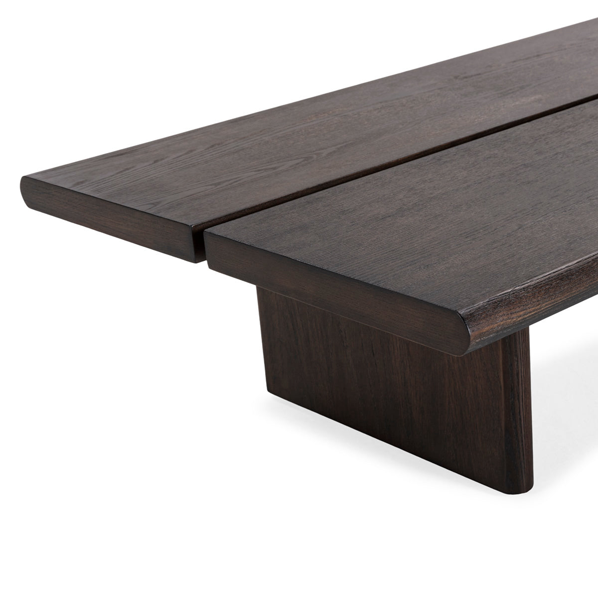Mesa de Centro de Madera de Fresno Ahumado