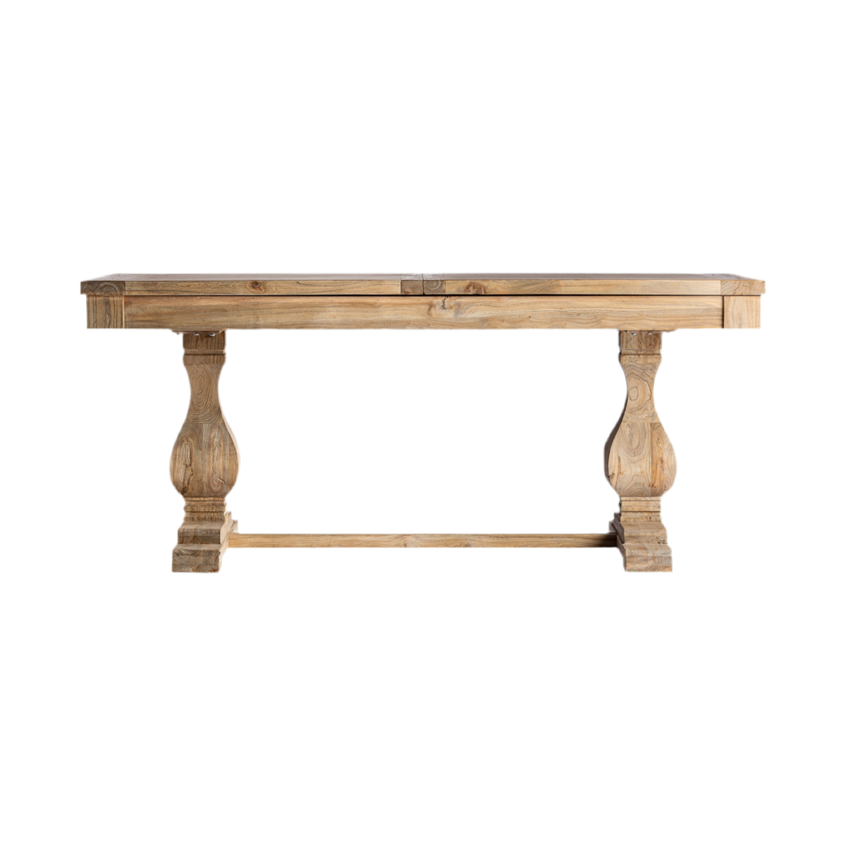 MESA COMEDOR PIEZA ÚNICA MADERA DE OLMO EXTENSIBLE