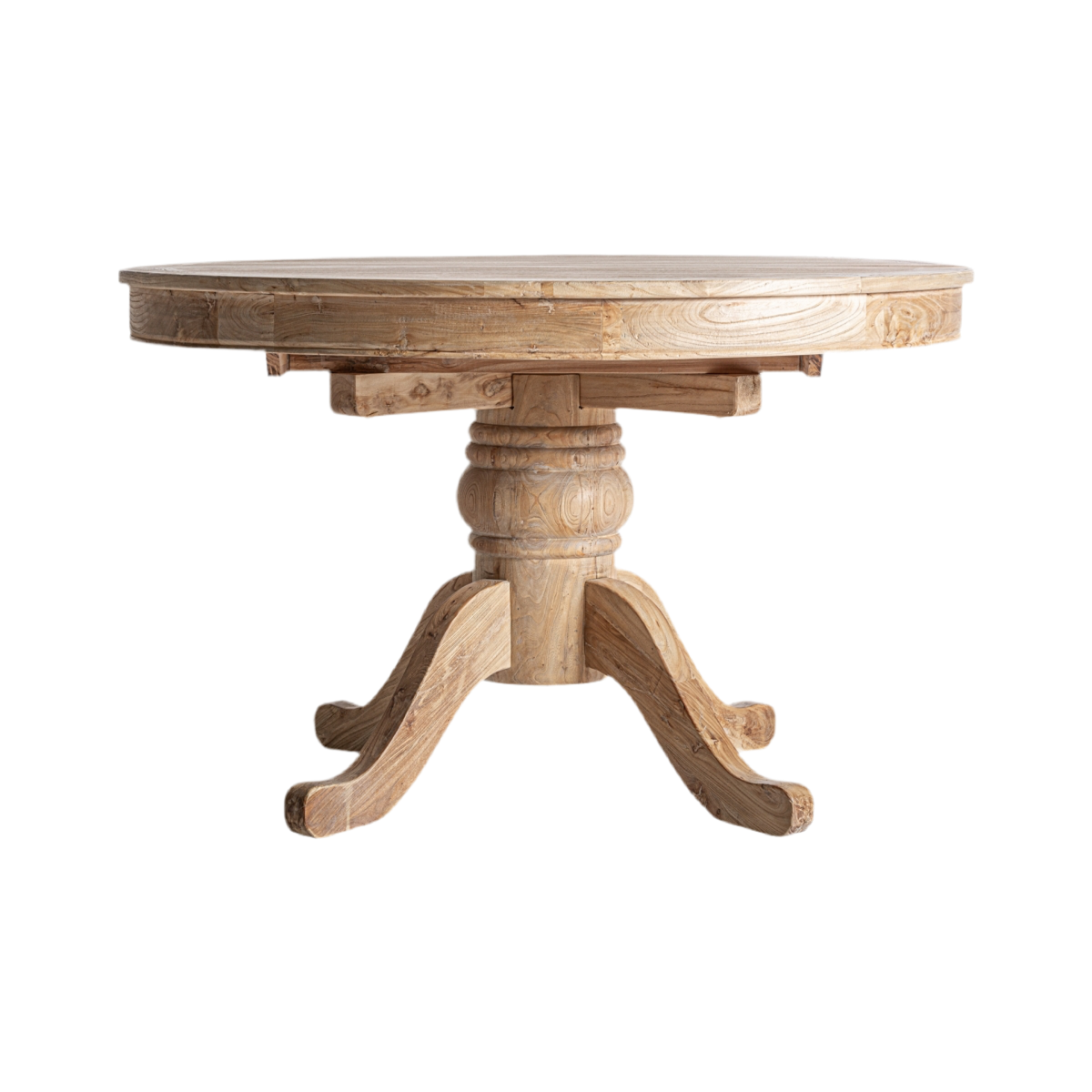 MESA COMEDOR PIEZA ÚNICA MADERA DE OLMO EXTENSIBLE