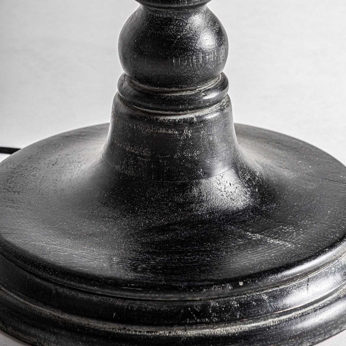 LÁMPARA DE PIE MADERA DE MANGO / ALGODÓN