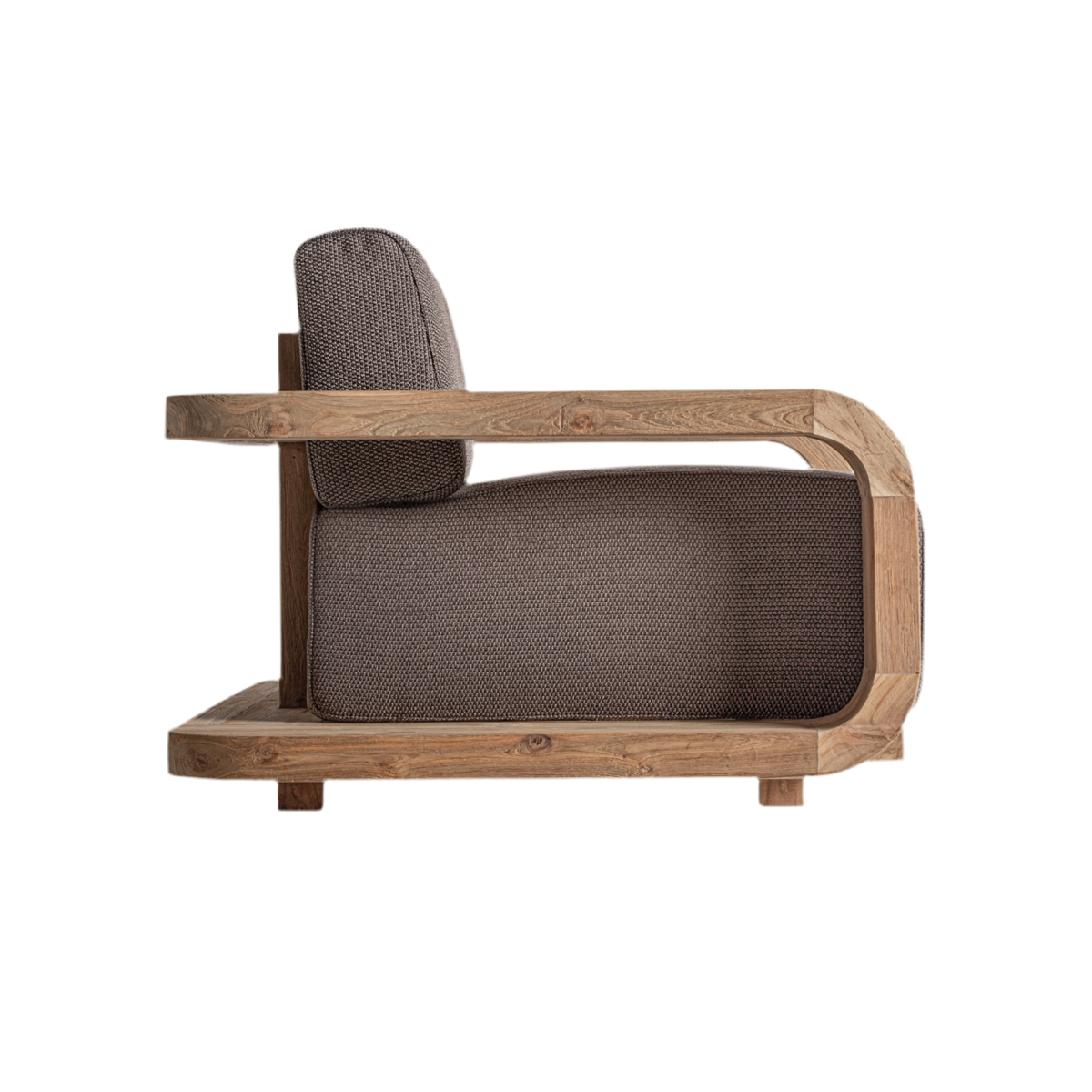 Butaca madera de teca / tejido