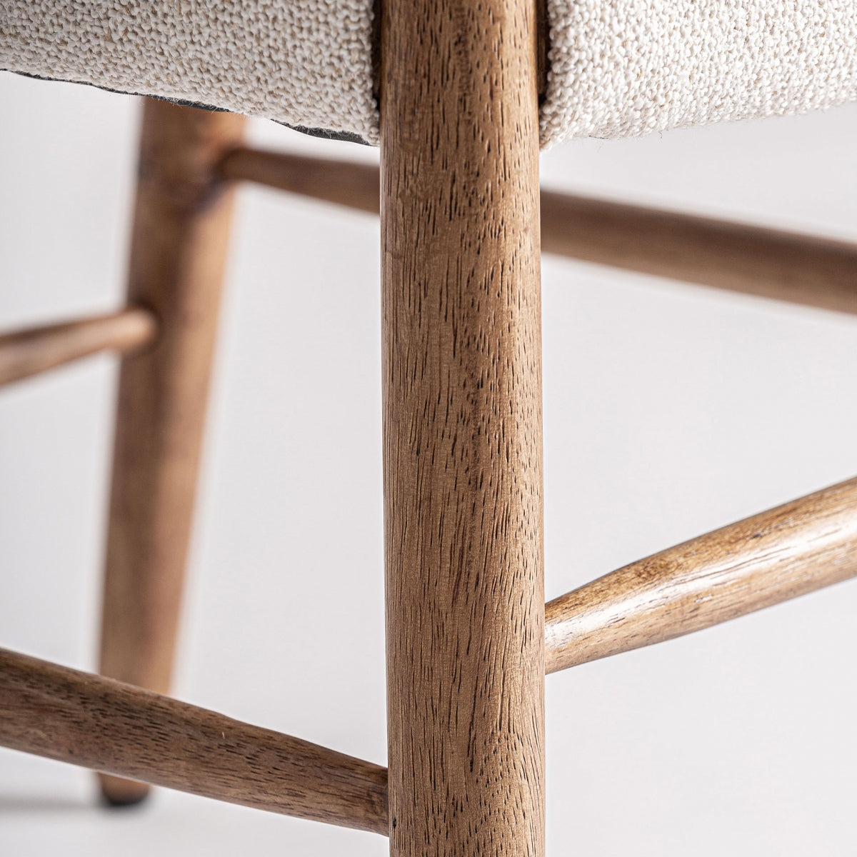SILLa tejido / madera caucho / enea