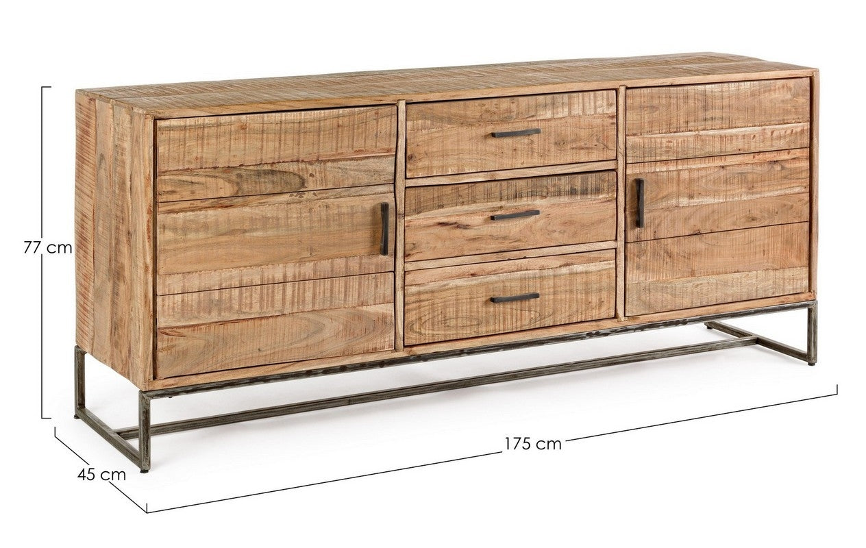APARADOR MADERA DE ACACIA / ACERO 175cm