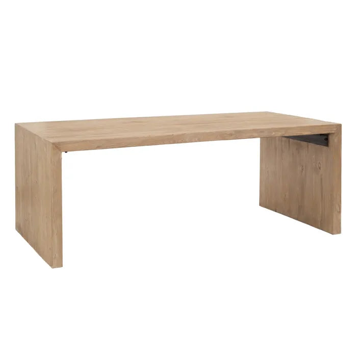 Mesa de comedor de madera de pino natural