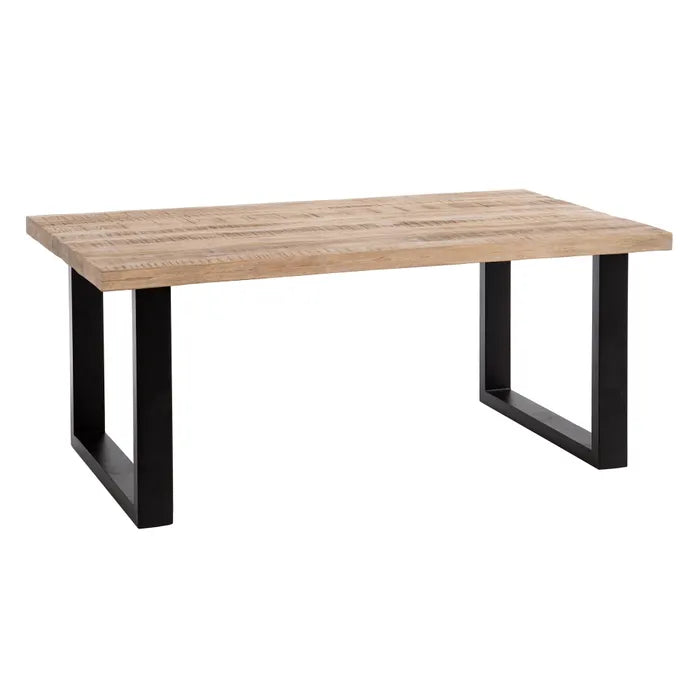 MESA COMEDOR NATURAL-NEGRO