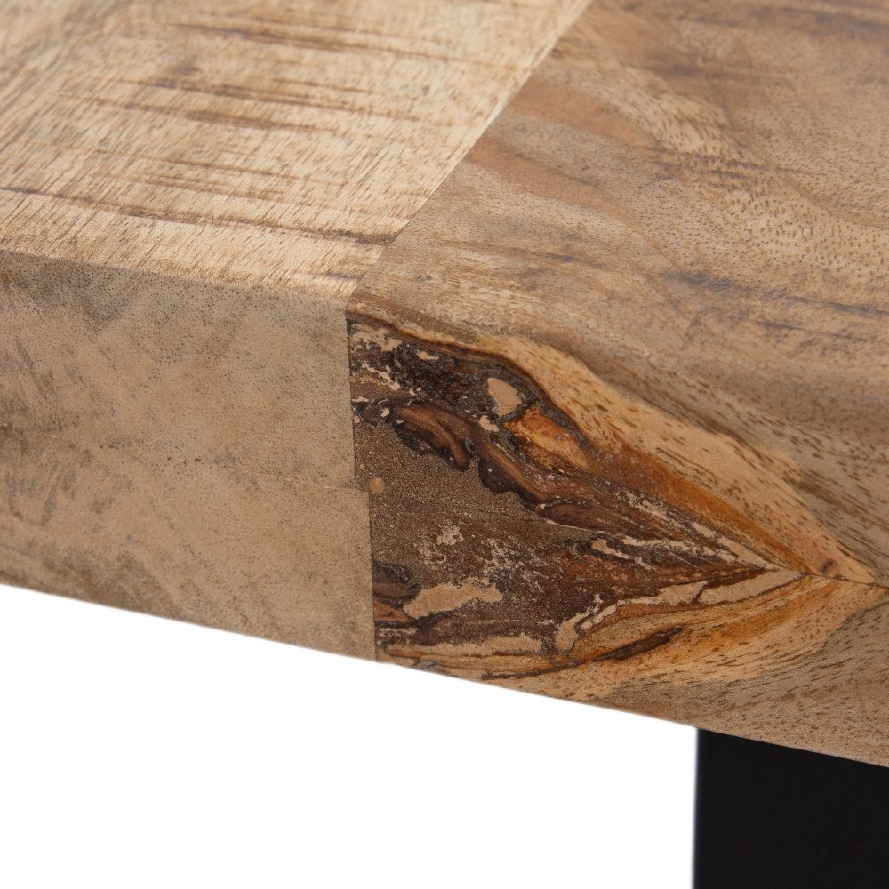 MESA COMEDOR NATURAL-NEGRO