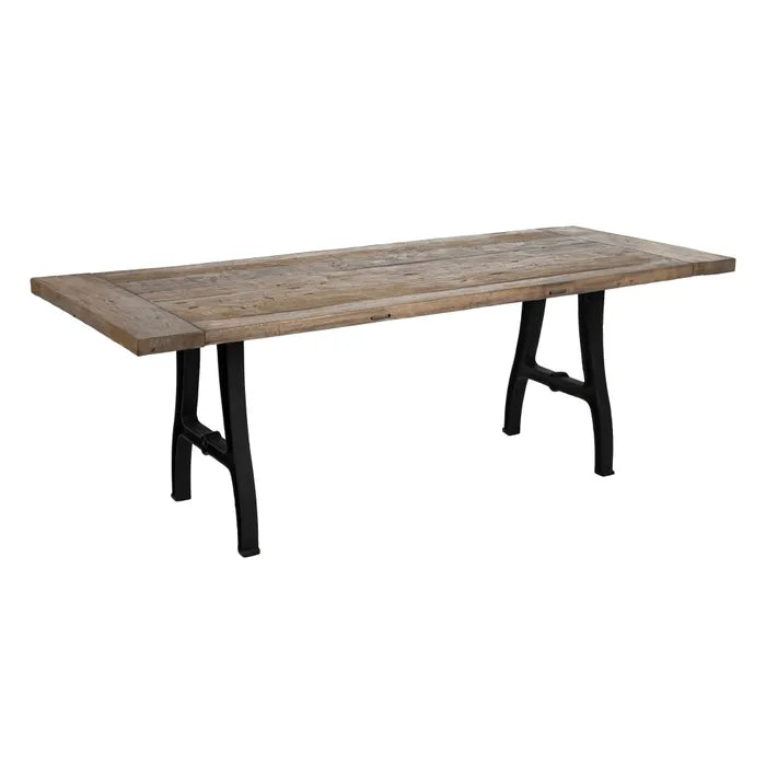 MESA COMEDOR NATURAL-NEGRO