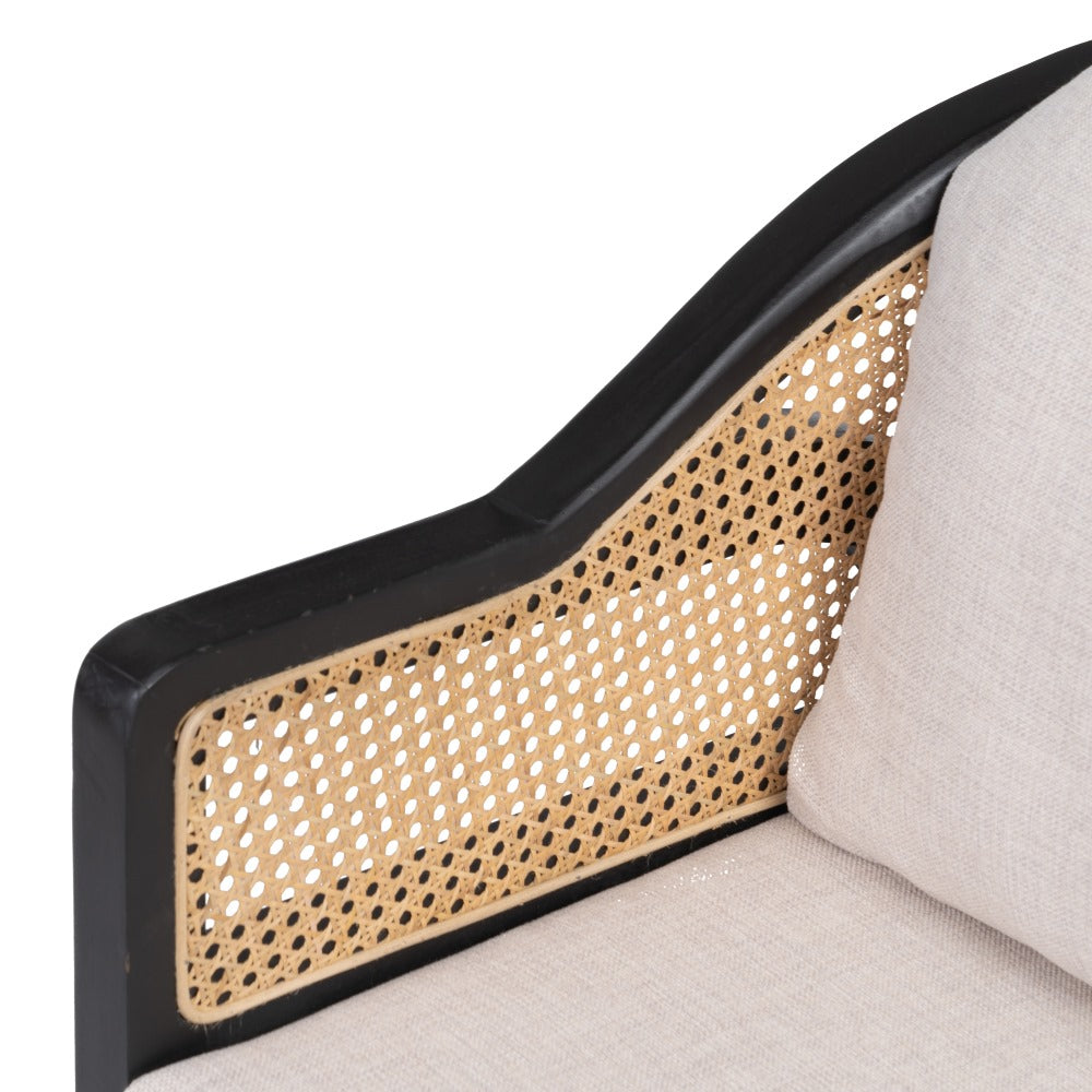 SILLÓN NATURAL-NEGRO RATÁN/MADERA