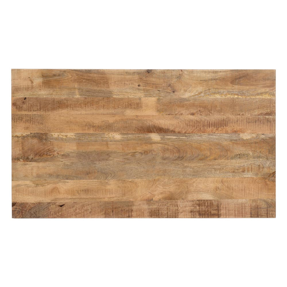 MESA COMEDOR MADERA DE MANGO / HIERRO 160CM