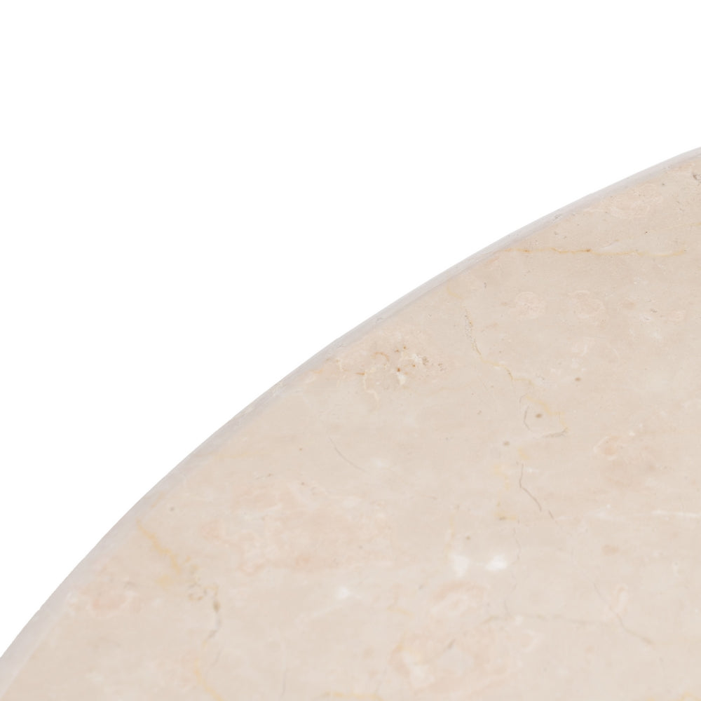 MESA CENTRO MARMOL / MADERA DE MANGO