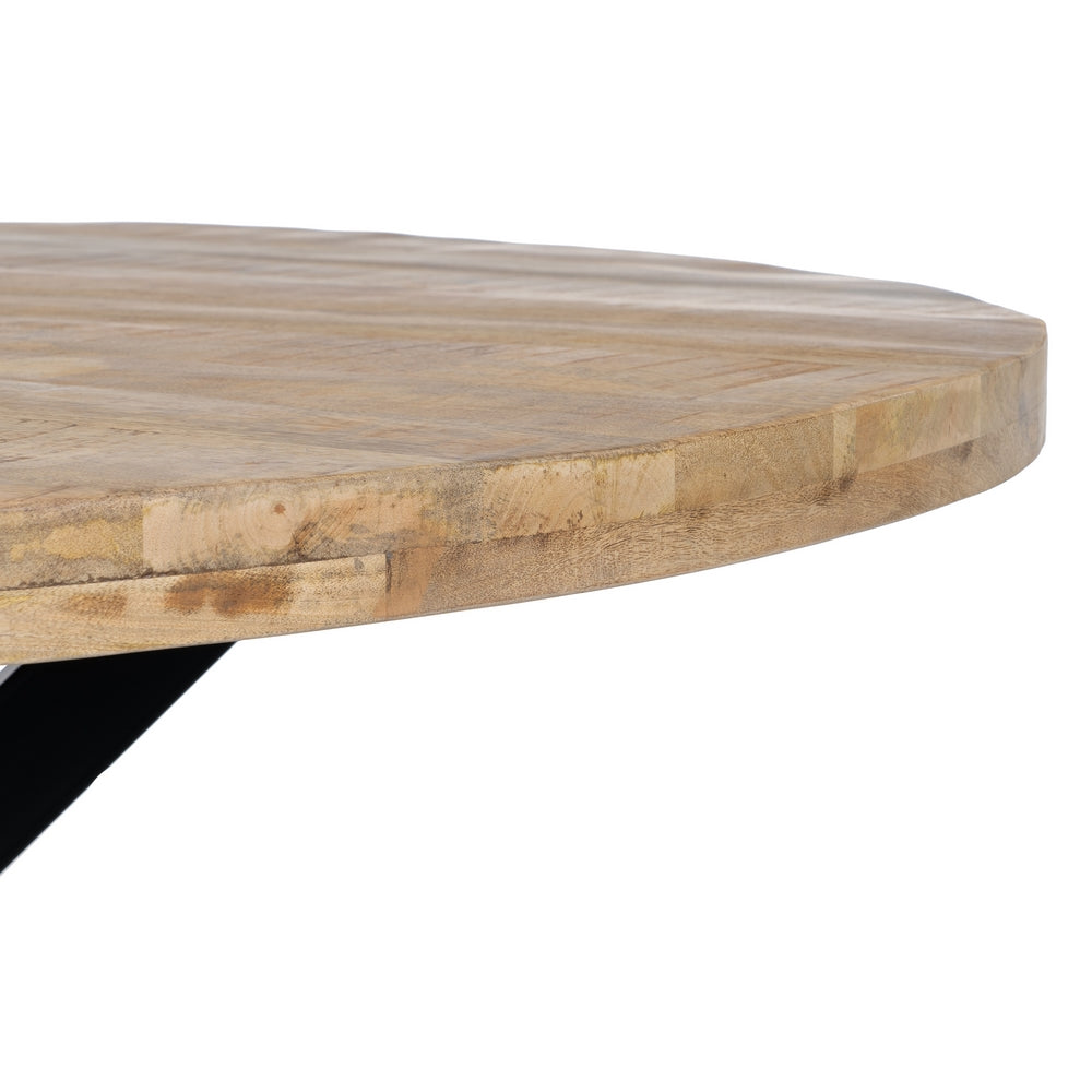 MESA COMEDOR MADERA DE MANGO / HIERRO 150CM