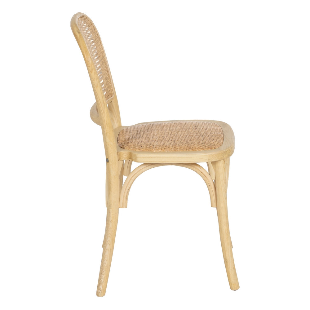 SILLA MADERA DE OLMO / cannage