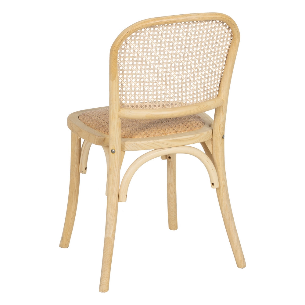 SILLA MADERA DE OLMO / cannage