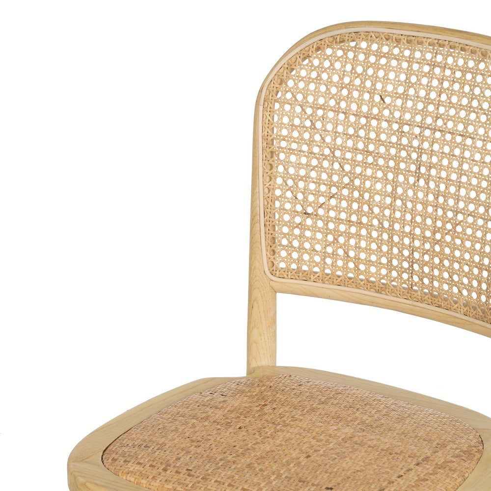 SILLA MADERA DE OLMO / cannage