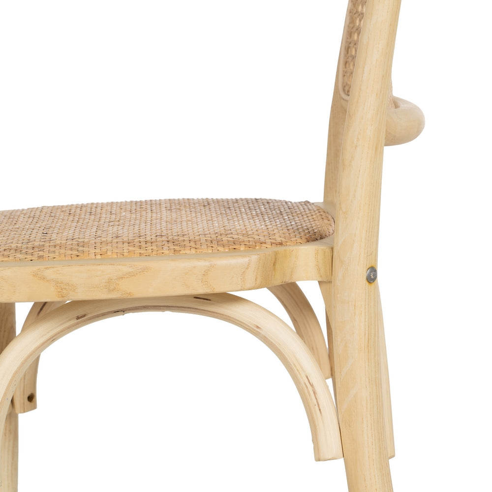 SILLA MADERA DE OLMO / cannage