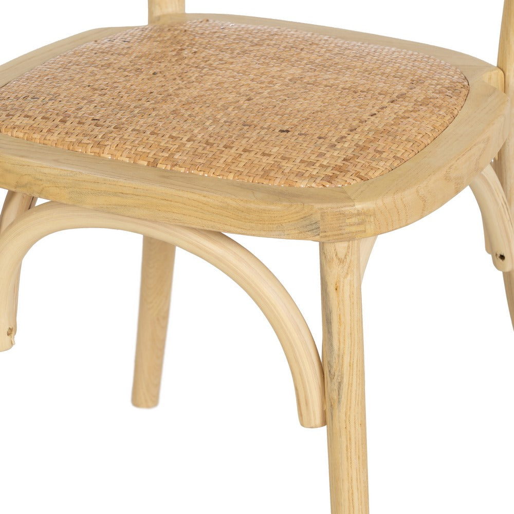 SILLA MADERA DE OLMO / cannage