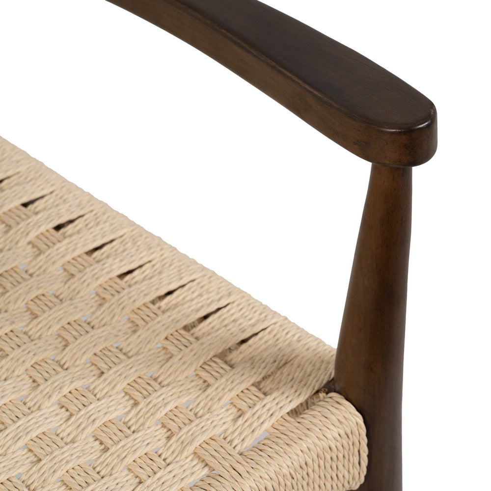 SILLA MADERA DE CAUCHO / FIBRA