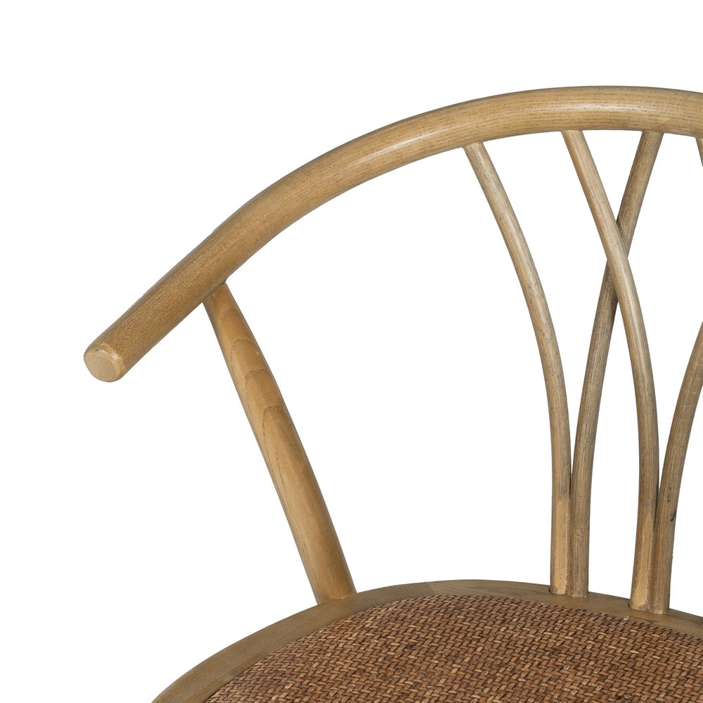 SILLA MADERA DE OLMO / RATÁN