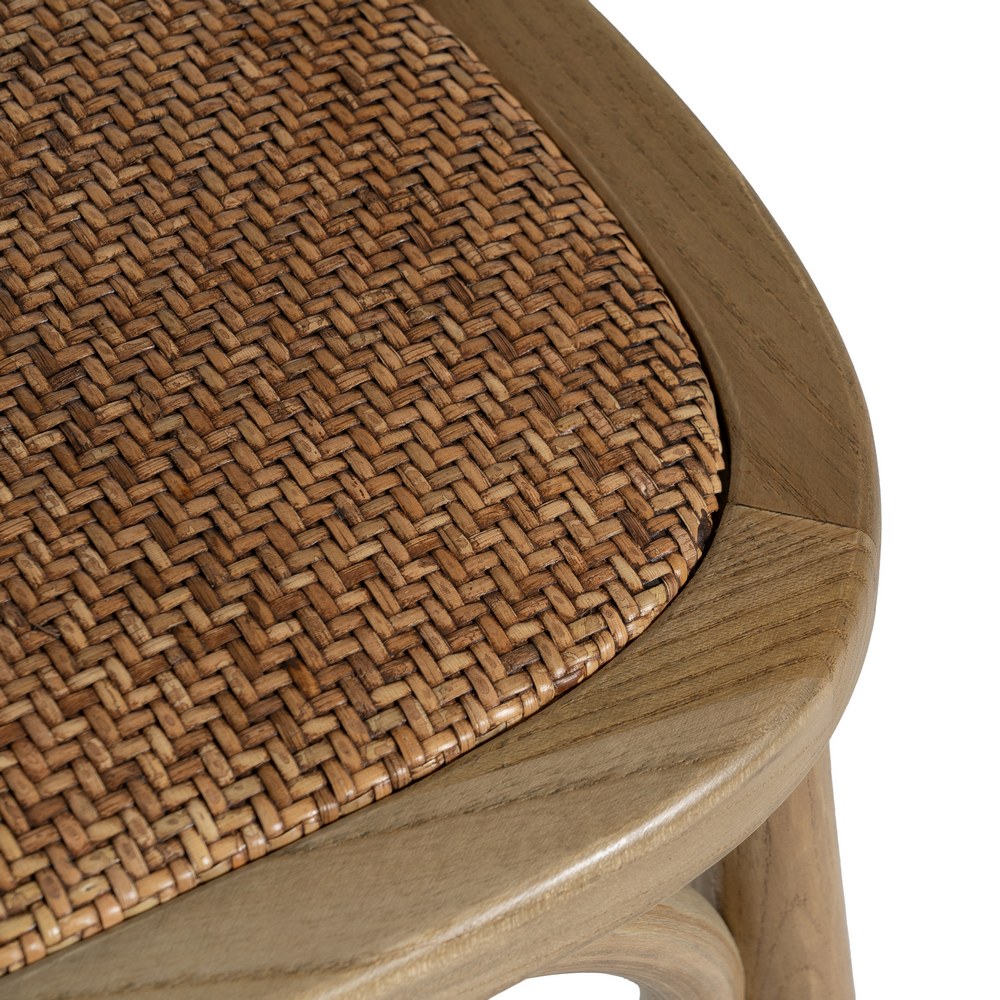 SILLA MADERA DE OLMO / RATÁN