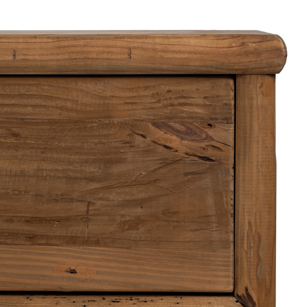 Aparador de madera de pino reciclada natural