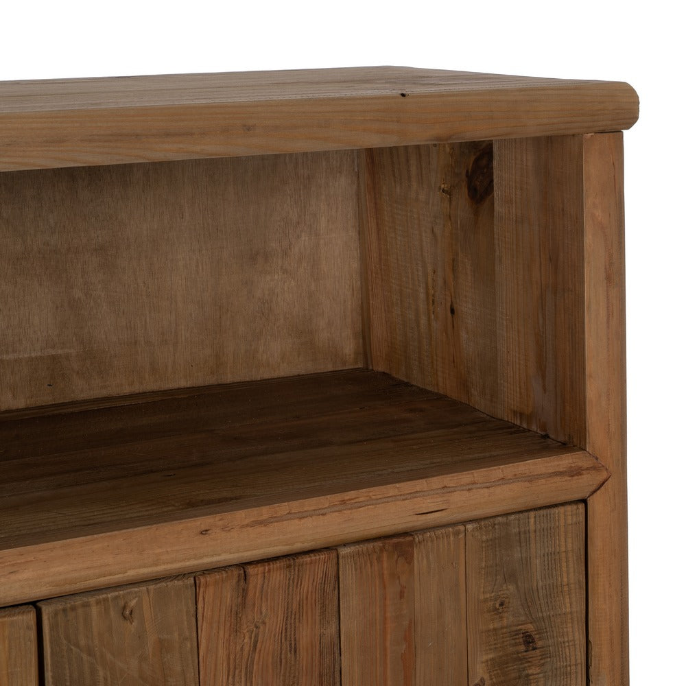 Armario de madera de pino reciclada natural