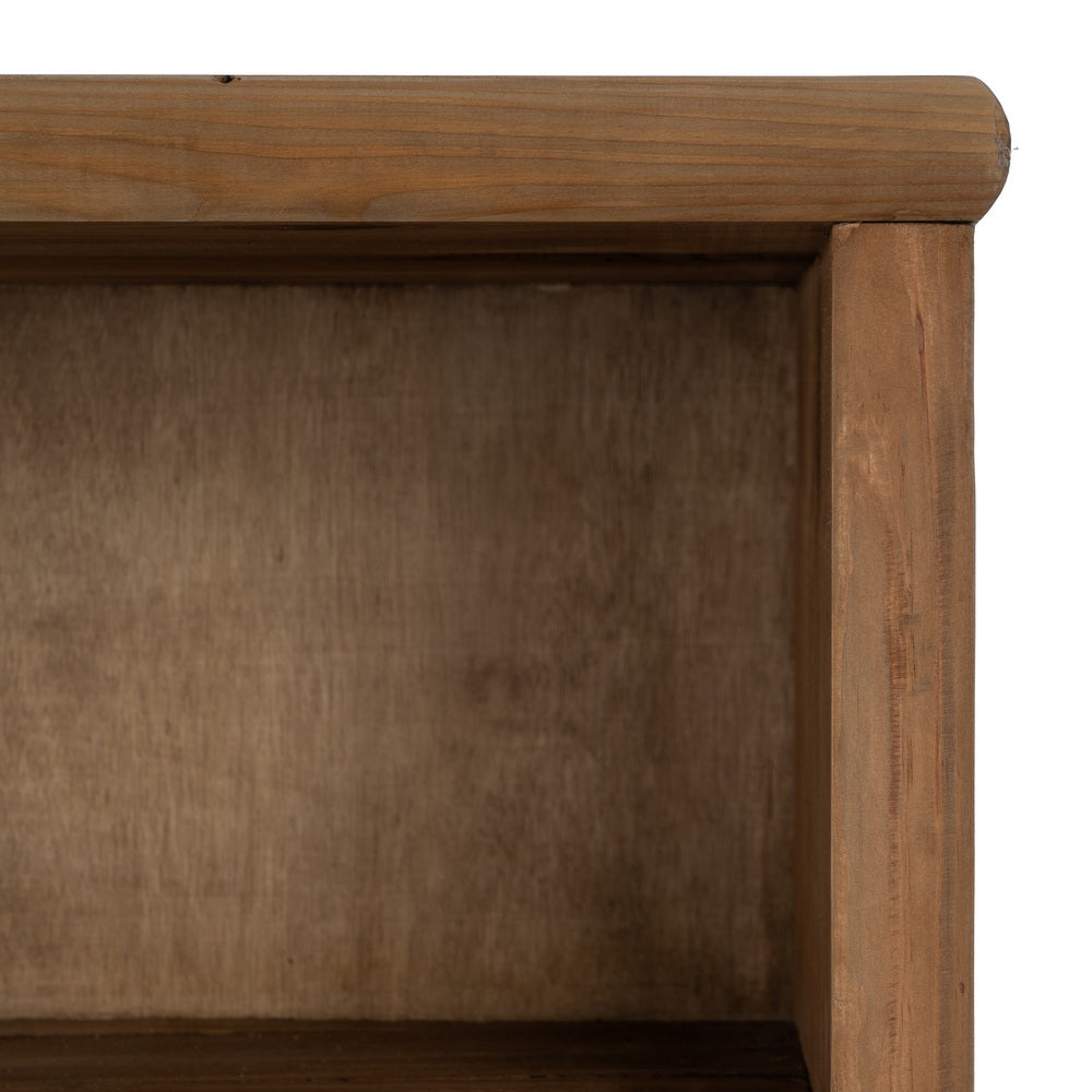 Armario de madera de pino reciclada natural