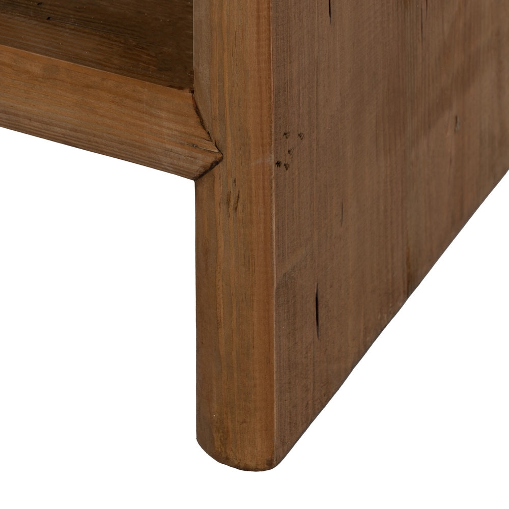 Armario de madera de pino reciclada natural