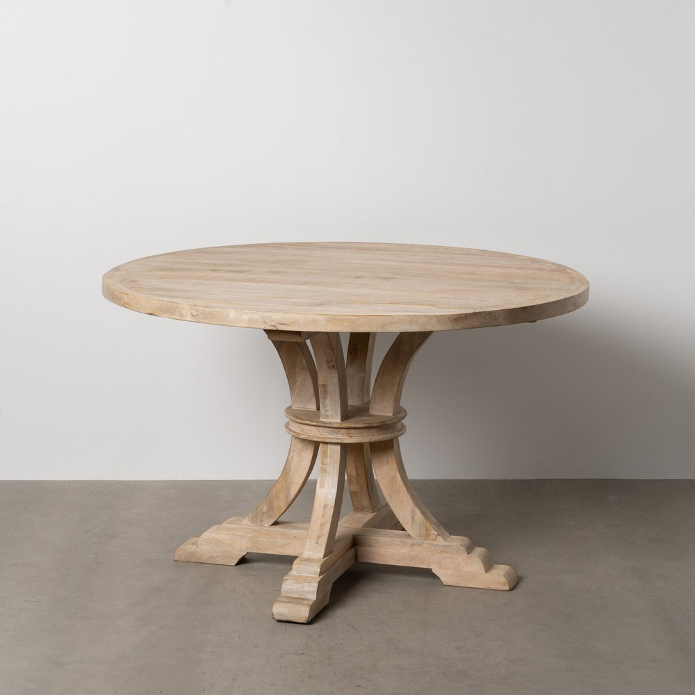 MESA COMEDOR MADERA DE MANGO DECAPÉ 120CM