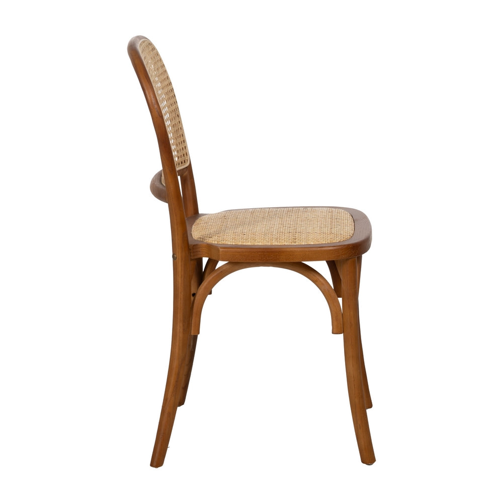 SILLA MADERA DE OLMO / cannage